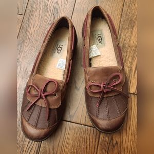 Ugg fur lined loafers
